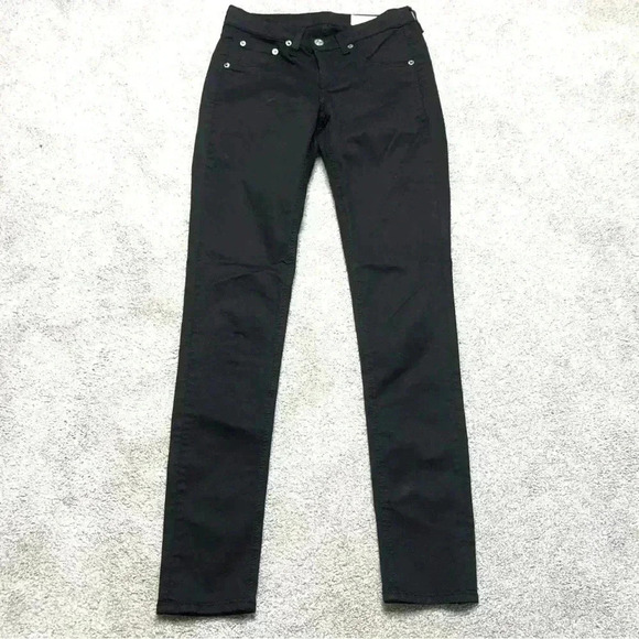 Rag & Bone Skinny Black Jeans - Picture 1 of 10